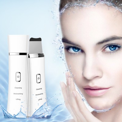 Factory supply digital EMS professional spatula peeling beauty machine facial ultrasonic skin scrubber