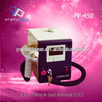 Chinese Apolo CE approved beauty machine portable nd yag laser tattoos removal machine